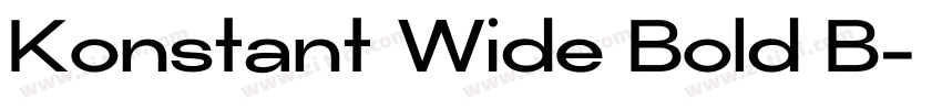 Konstant Wide Bold B字体转换
